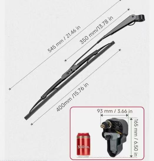 wiper blade and wiper arm size